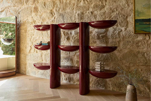 DE LA ESPADA LUCA NICHETTO TAI HEN BOOKSHELF / 3 TIER W85" × D13.8" × H58.3"