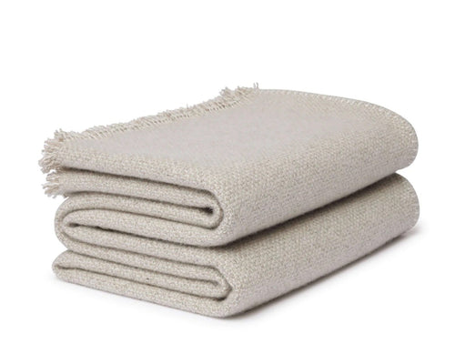 ALONPI THEO CASHMERE THROW / BEIGE W57" x L79"