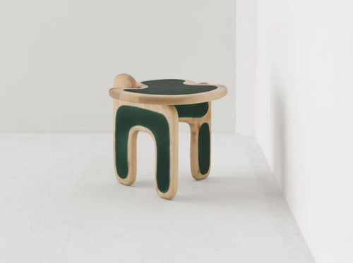 FAYE TOOGOOD PALETTE SIDE TABLE / SAPPHIRE H19" x W20" x D20"