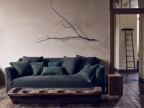 COLLETT & VICTOR TOSCANA SOFA / SLIP COVERED