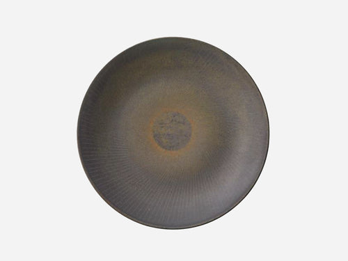 NORITAKE HOSHIKAGE COUPE DINNER PLATE / BROWN Ø11"