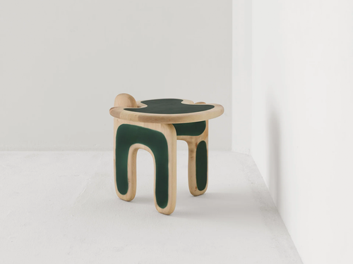 FAYE TOOGOOD PALETTE SIDE TABLE / SAPPHIRE H19.3" x W20.5" x D20.1"