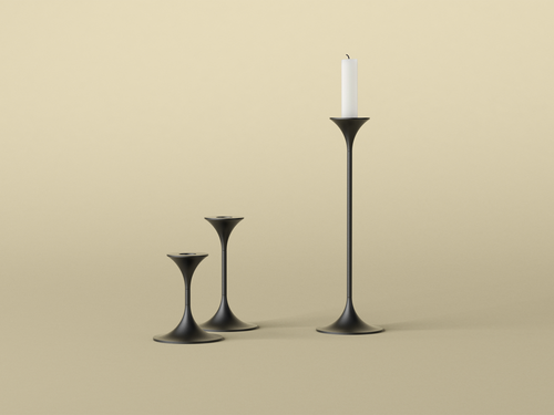 KARAKTER MAX BRÜEL JAZZ CANDLESTICK / BLACK