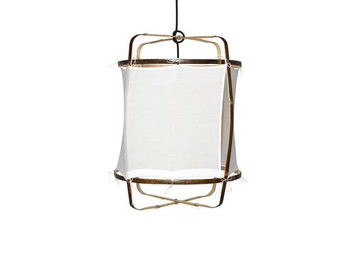 AY ILLUMINATE Z5 BLACK BAMBOO / COTTON WHITE PENDANT Ø16.25" x 22"