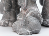 Load image into Gallery viewer, WRINKLE MARBLE PITCH DROP STOOL Ø15&quot; x H17&quot;
