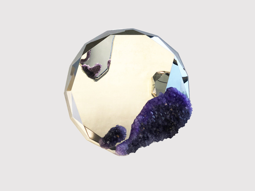 MARK STURKENBOOM ONCE UPON A TIME HYPNOS MIRROR / ANTHRACITE Ø30" x D3.5"