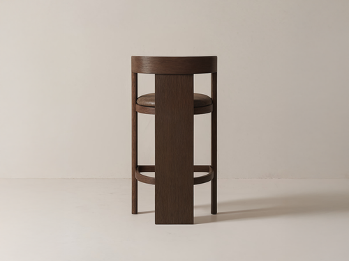 GALERIE NAINOA ANDO BARSTOOL 02 W22.25" x D22.25" x H37.5" x SH29.5"
