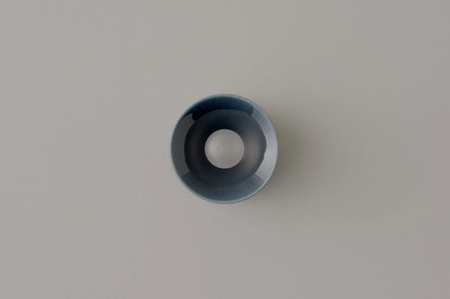 VOLKER HAUG STUDIO ANTON CERAMIC BLUE SCONCE / MINI Ø5.1" x D3.4"