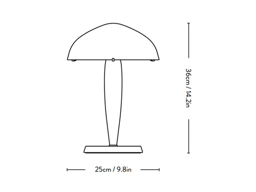 &TRADITION LIGHTING SIGNE HITTE SHY3 HERMAN LAMP H14.2" x Ø9.8"