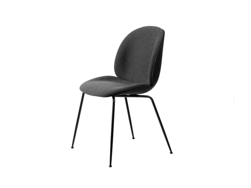 GUBI BEETLE DINING CHAIR / FRONT UPHOLSTERED / METAL BASE W22" x D22.8" x H34.3" x SH18.5"