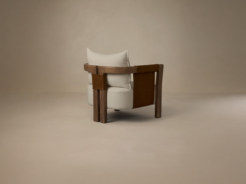 ARTICOLO SADDLE ARMCHAIR W29.9" x D32" x H27"