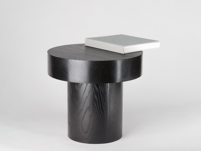 GUILLAUME SASSEVILLE MATTE BLACK INGREDIENT TABLE / LARGE Ø20” x H18.5
