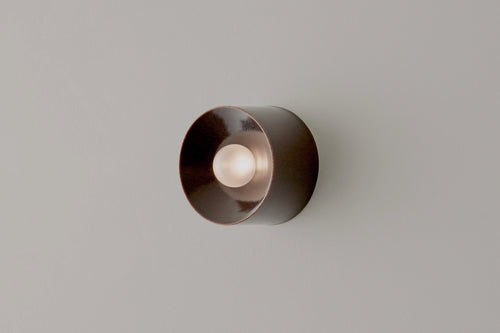 VOLKER HAUG STUDIO ANTON CERAMIC BROWN SCONCE / MINI Ø5.1" x D3.4"