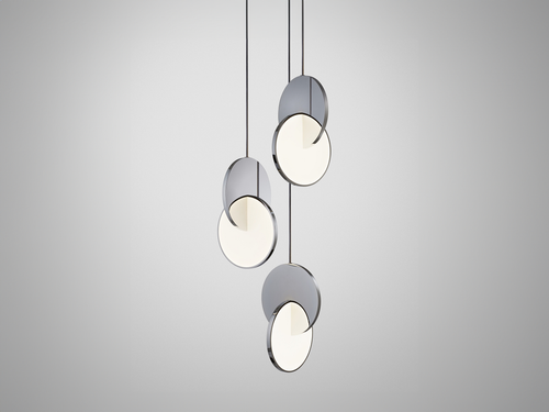 LEE BROOM ECLIPSE 3 PIECE CHANDELIER
