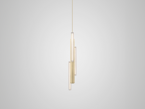 LEE BROOM HAIL 3 LIGHT PENDANT / SHORT H24.5" x W3.5" x D3"