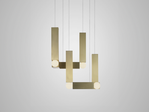 LEE BROOM VESPER DUO PENDANT H22" x W18" x D18"