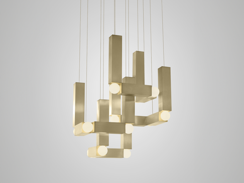 LEE BROOM VESPER QUATTRO PENDANT H29.5" x W23" x D23"