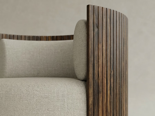 GALERIE NAINOA TORU ARMCHAIR 02 W25.5" x D25.25" x H27.25" x SH18.75"