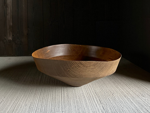 MOSS STUDIO OAK BOWL CU.04 Ø16.5" x H6.3"