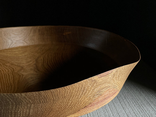 MOSS STUDIO OAK BOWL CU.04 Ø16.5" x H6.3"