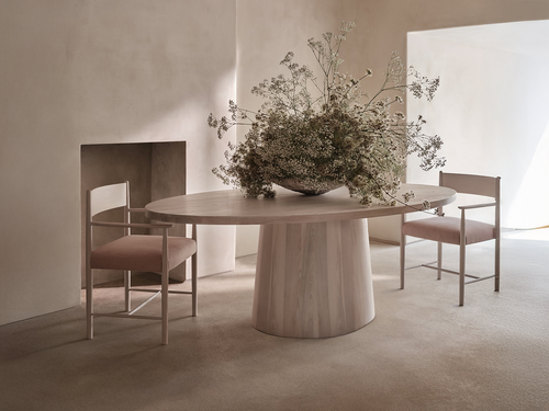 EDWARD COLLINSON NOTE TABLE OVAL L79" x W39" x H29.25"