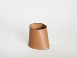 Load image into Gallery viewer, OSCAR MASCHERA LEATHER PENCIL HOLDER Ø3.5&quot; x H5&quot; **
