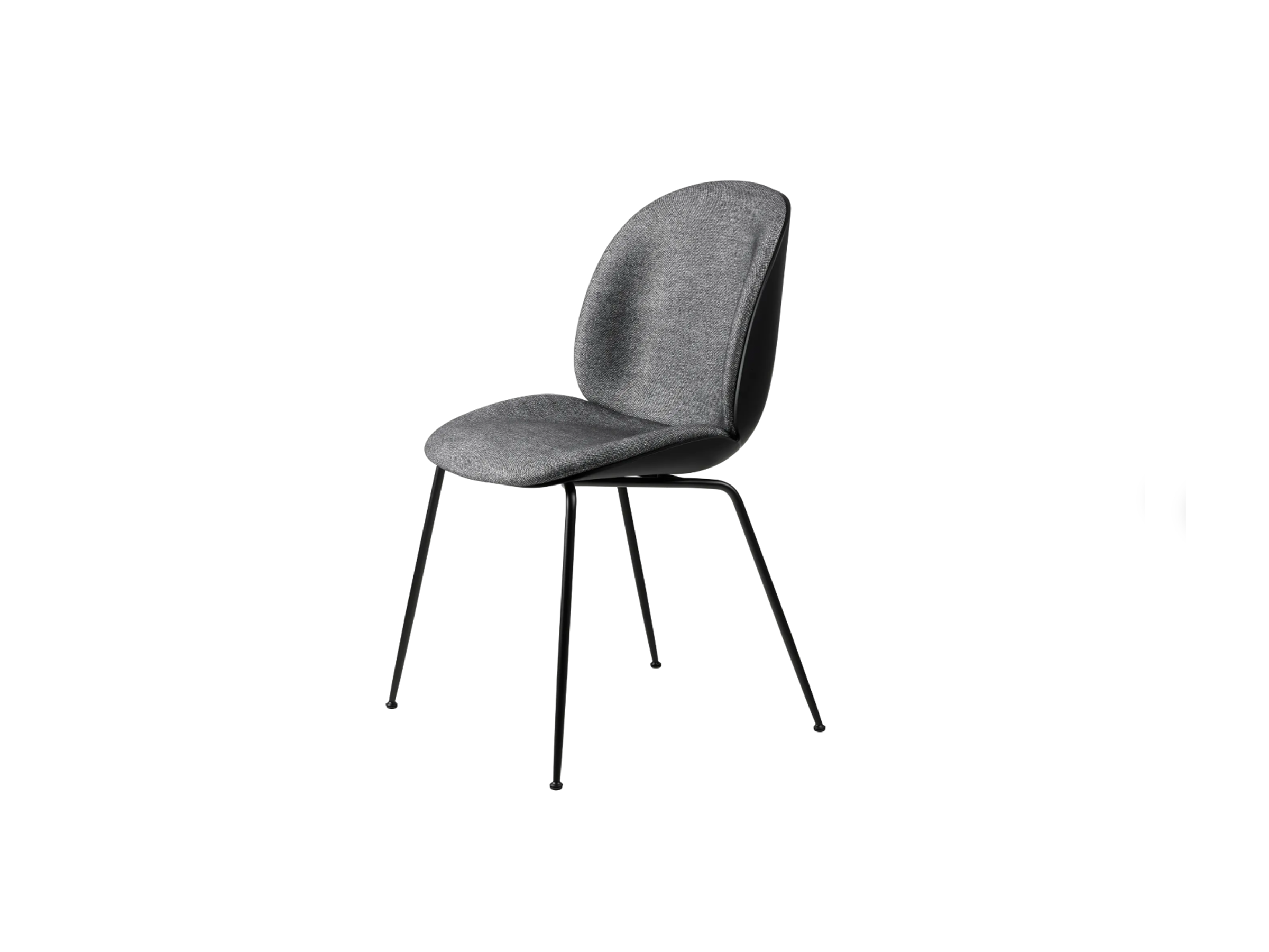 BEETLE DINING CHAIR / FRONT UPHOLSTERED / METAL BASE - Thumbnail 5