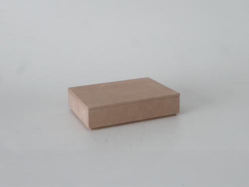 MICHAËL VERHEYDEN SUEDE LETTER BOX / NUAGE W9.8" x H2.4" x D7.5"