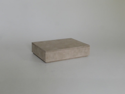 MICHAËL VERHEYDEN SUEDE LETTER BOX / MOUTON W9.8" x H2.4" x D7.5"