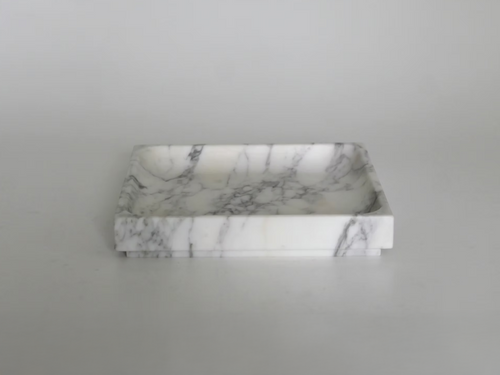 MICHAËL VERHEYDEN SQUARE TRAY LARGE / ARABESCATO L10” x W10" x H1.5”