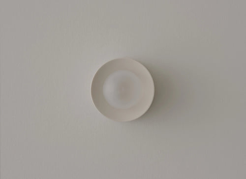 VOLKER HAUG STUDIO ANTON CERAMIC CLEAR GLAZE SCONCE / MICRO Ø3.2" x D2.6"