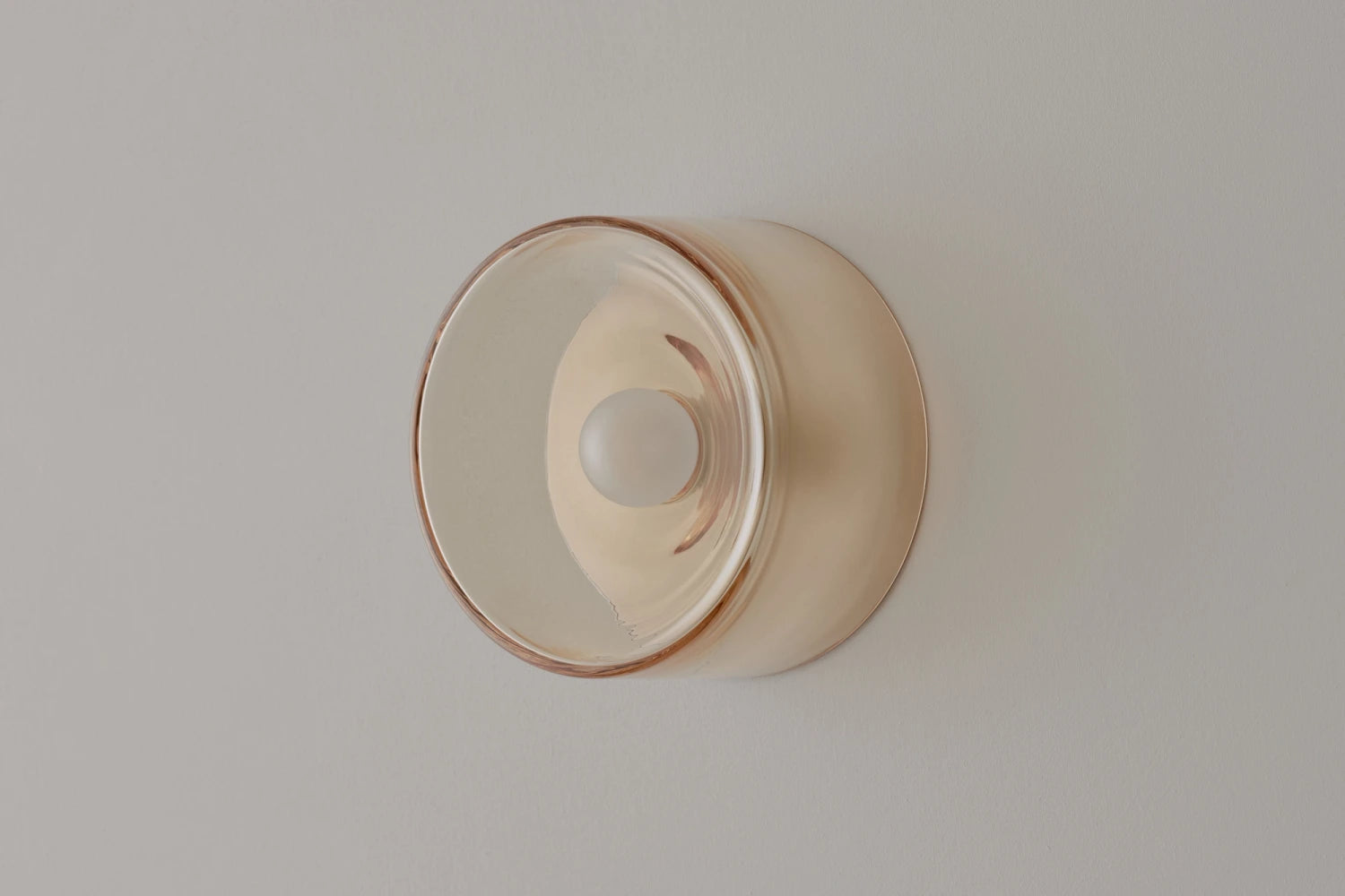 Anton Blown Glass Sconce / Clear Amber - Thumbnail 3