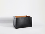 Load image into Gallery viewer, OSCAR MASCHERA MEDIUM RECTANGLE LEATHER BASKET L16&quot; x W12&quot; x H10&quot; **
