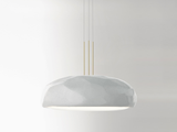 Load image into Gallery viewer, GIOPATO &amp; COOMBES MOONSTONE DOME LINEN 140 PENDANT W55&quot; x D49&quot; x H20&quot;
