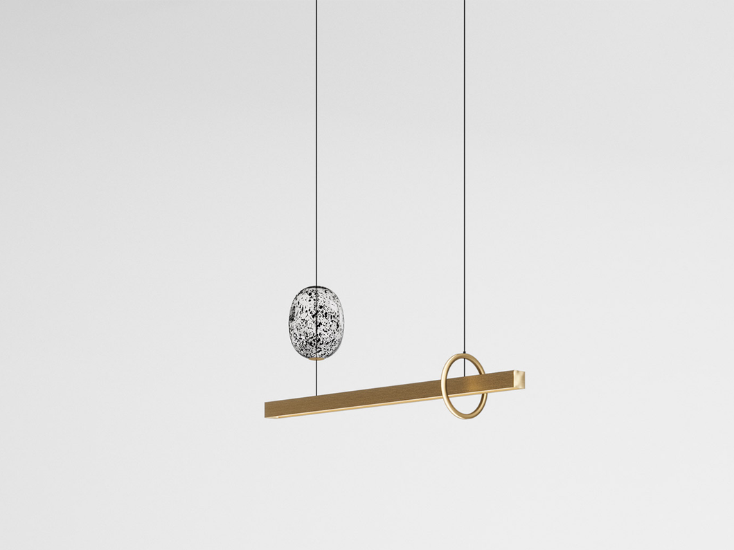 GIOPATO & COOMBES MILKY WAY PENDANT HORIZONTAL ELEMENTS 120 W48