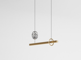 Load image into Gallery viewer, GIOPATO &amp; COOMBES MILKY WAY PENDANT HORIZONTAL ELEMENTS 120 W48&quot; x H21.2&quot; x D8.5&quot;
