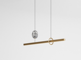 Load image into Gallery viewer, GIOPATO &amp; COOMBES MILKY WAY PENDANT HORIZONTAL ELEMENTS 180 W71.5&quot; x H21.2&quot; x D8.5&quot;

