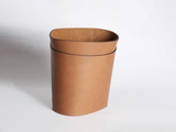 Load image into Gallery viewer, OSCAR MASCHERA TALL LEATHER WASTE BIN  Ø12&quot; x H14.5&quot;
