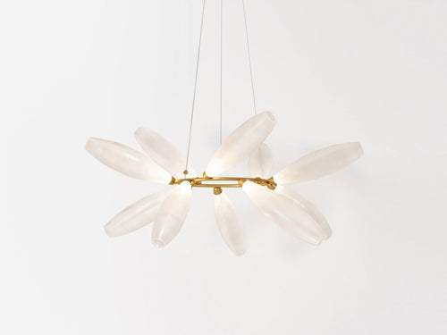 GIOPATO & COOMBES GEM RING CHANDELIER 10 Ø46" x H24"