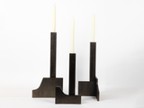 Load image into Gallery viewer, STUDIOKHACHATRYAN JAG CANDLE HOLDERS / BRONZE **
