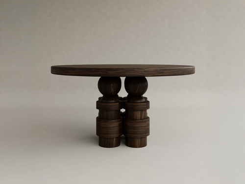 GALERIE NAINOA TORU DINING TABLE 01 W57.5" x D57.5" x H30"