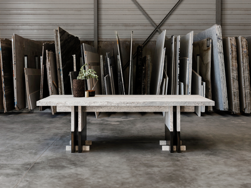 KERSTENS RIFT DINING TABLE / STONE