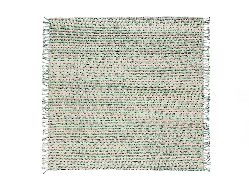 CC-TAPIS PHILIPPE MALOUIN LINES RUG / GREEN 7'5" x 9'8"