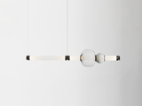 Load image into Gallery viewer, GABRIEL SCOTT LUNA CHANDELIER  1 TIER L48&quot; x W9&quot; x D9&quot; + drop
