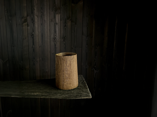 MOSS STUDIO TAPERED CYLINDRICAL VESSEL OLF.03 Ø7" x H10"