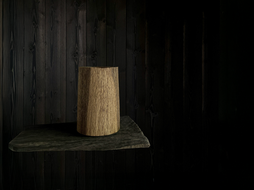 MOSS STUDIO TAPERED CYLINDRICAL VESSEL OLF.03 Ø7" x H10"