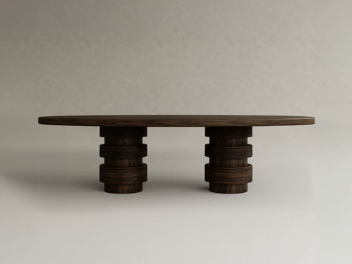 GALERIE NAINOA TORU DINING TABLE 03 W118" x D63" x H30"