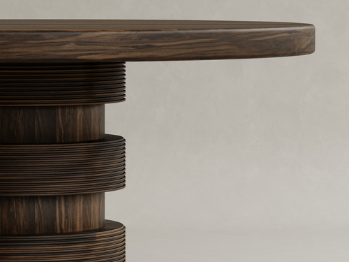 GALERIE NAINOA TORU DINING TABLE 06 W57.5" x D57.5" x H30"