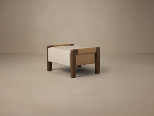 ARTICOLO SADDLE OTTOMAN W29.9" x D21.7" x H17.7 x SH16.5"