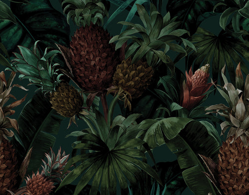 PASCALE RISBOURG TROPICAL PINEAPPLE WALLPAPER